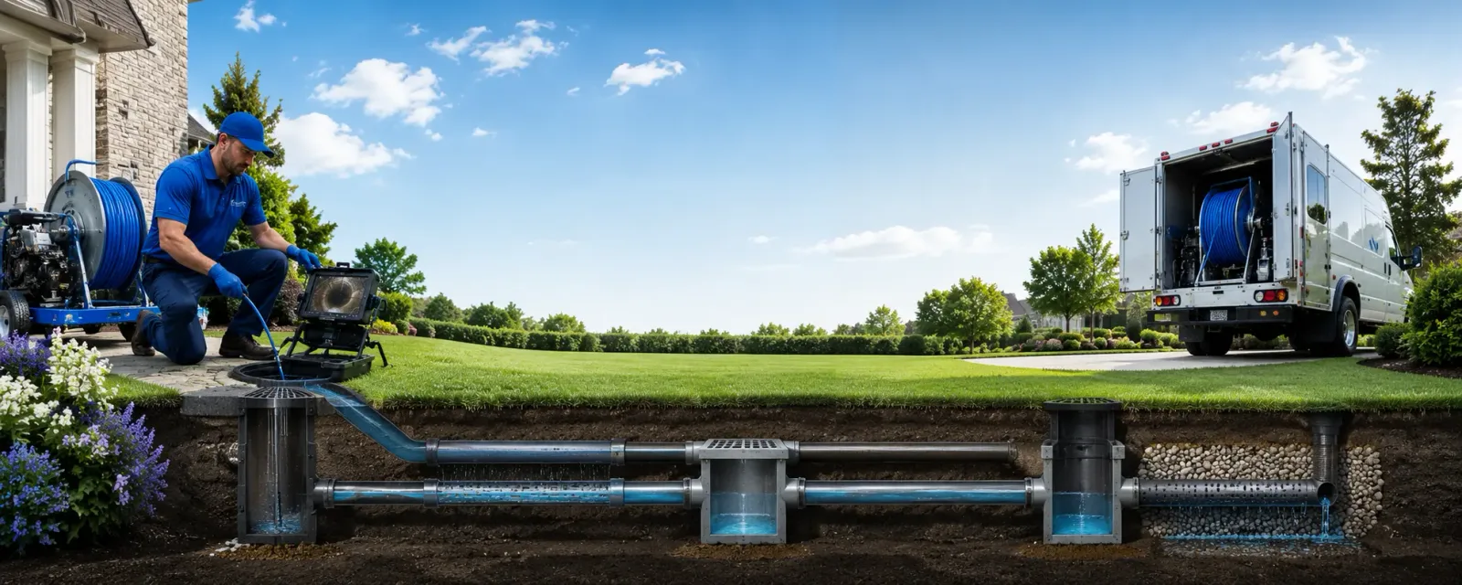 Outdoor drain cleaning information for Industry, TX